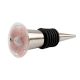 Pink White Flower Glass Wine Stopper (Set Of Two piece)